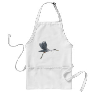 Flygande Underbarare Blå Heron Apron Förkläde