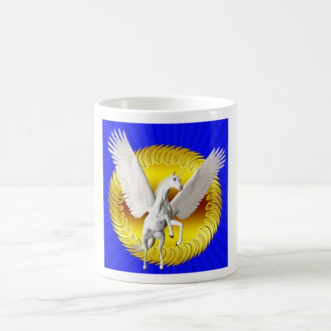 Flygande Unicorn Kaffemugg (Center)
