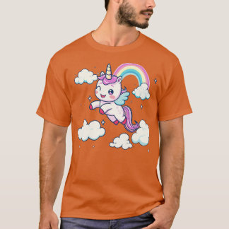 flygande unicorn t shirt