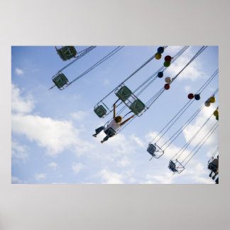 Flygande utskrift poster