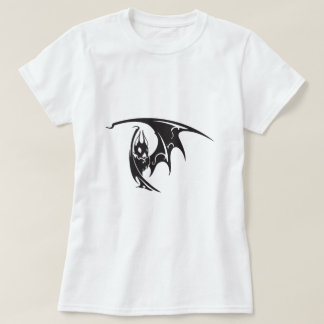 Flygande vampyrfladdermöss tatuering stil konstver tee shirt