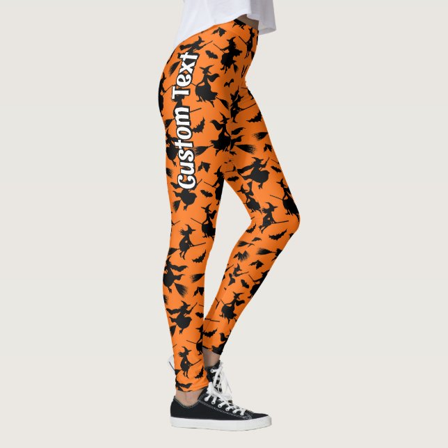 Flygande vitsar Mönster Leggings (Höger)