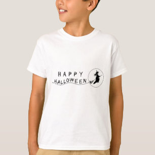 Flygande Witch Halloween Girl's Tee