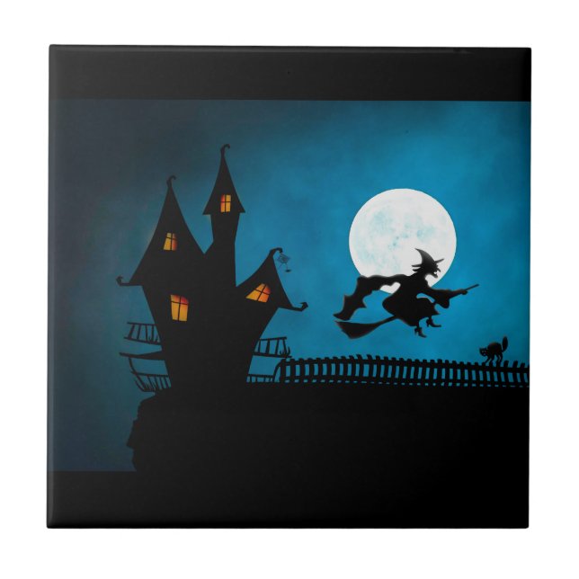Flygande Witch Kakelplatta (Framsidan)