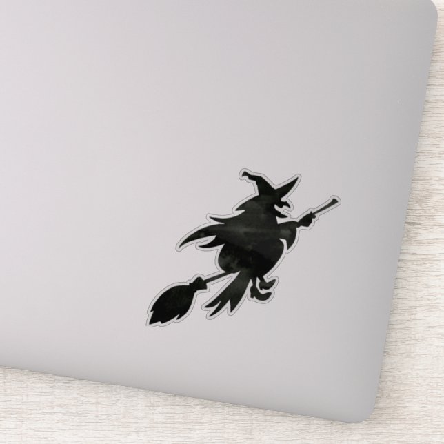 Flygande Witch Klistermärken (Detalj)