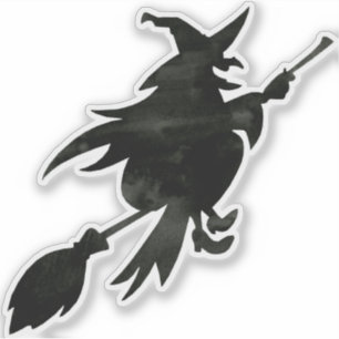 Flygande Witch Klistermärken