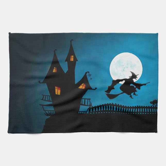 Flygande Witch Kökshandduk (Horisontell)