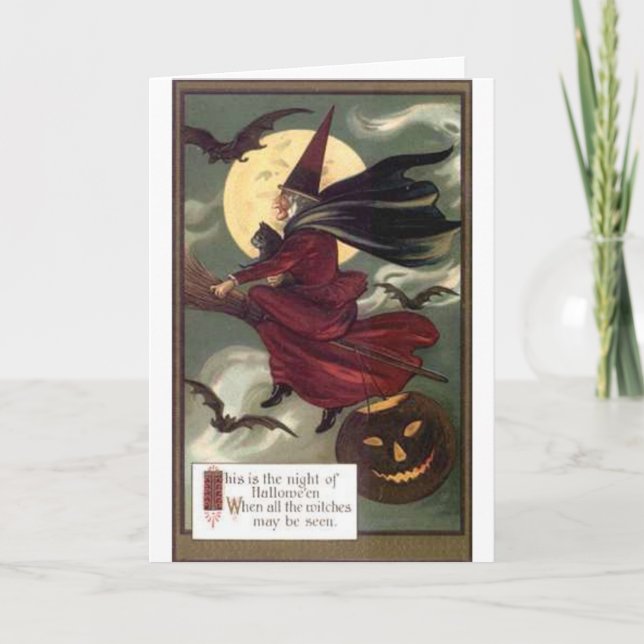 Flygande Witch Kort (Framsida)