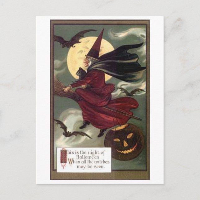 Flygande Witch Vykort (Framsida)