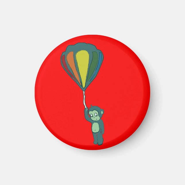 Flygapa: luftballong magnet (Framsidan)