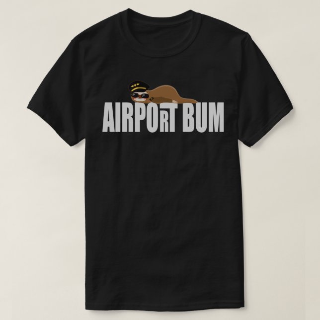 Flygapparat för flygplatsbuss för piloten & Frequ T Shirt (Design framsida)