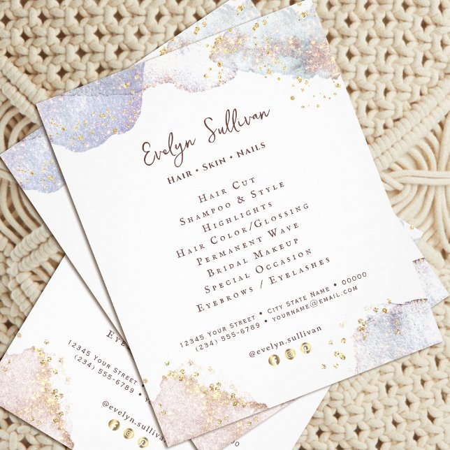 Flygare för vattenfärgsformer i glitter flygblad (Skapare uppladdad)