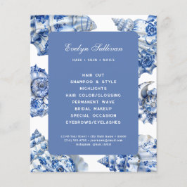 Flygare med blå elegant flygblad