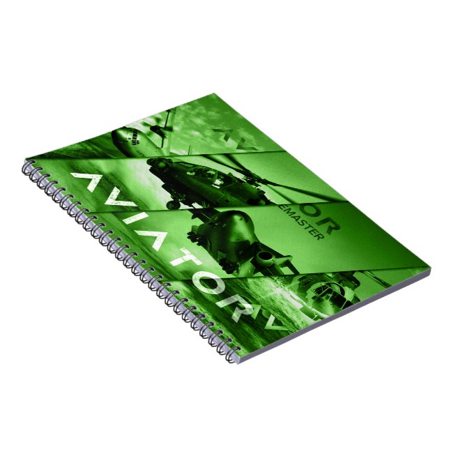 Flygareflygplan Anteckningsbok Med Spiral (Högra Sidan)