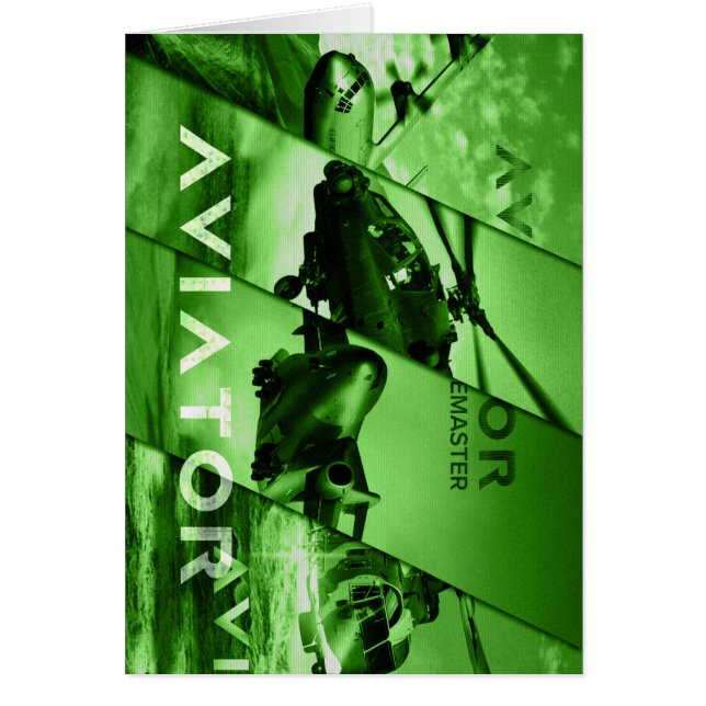 Flygareflygplan Hälsningskort (Framsidan)