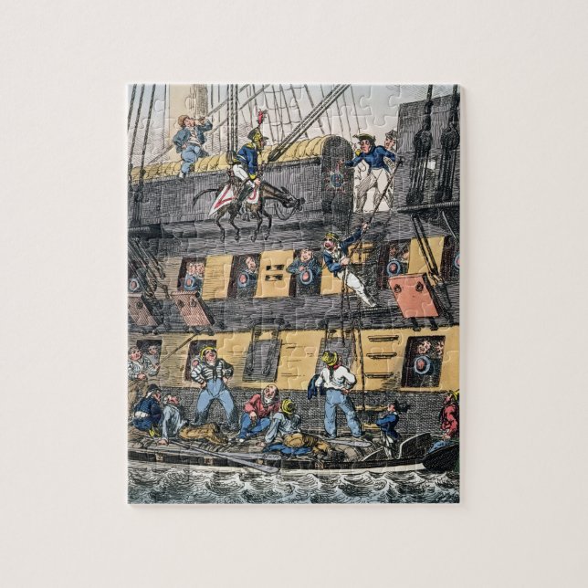 Flygartilleri eller en hästflotta (färgengravi pussel (Vertikal)