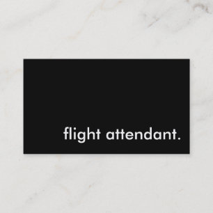 flygassistent. visitkort