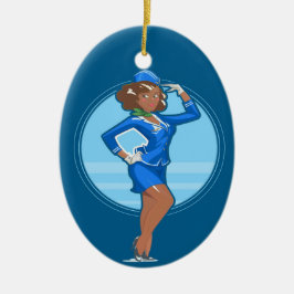 Flygassistenten Julgransprydnad Keramik