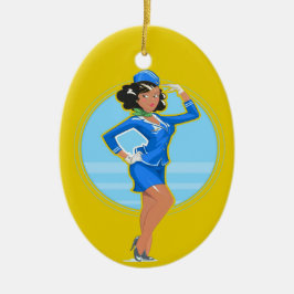 Flygassistenten Julgransprydnad Keramik