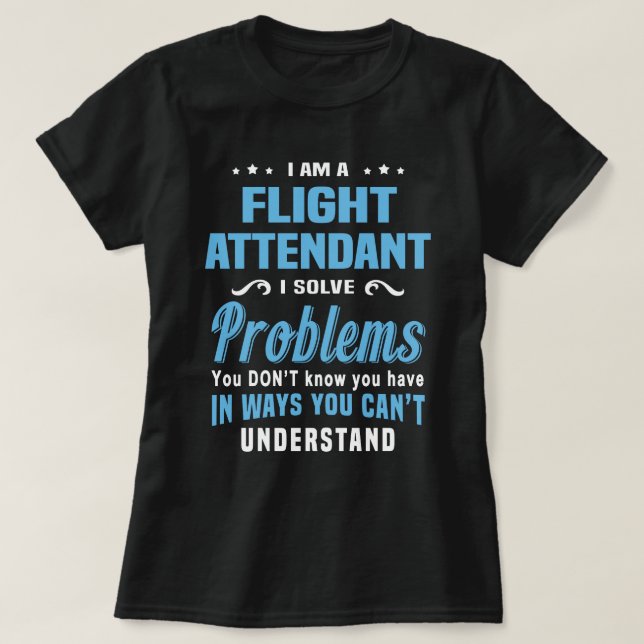 Flygassistenten T Shirt (Design framsida)