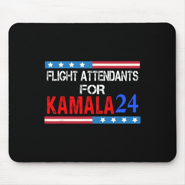 Flygassistenter till Kamala Harris 2024 Musmatta (Framsidan)