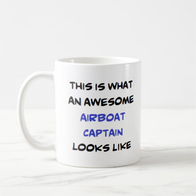 Flygbåtkapten, fantastisk kaffemugg (Vänster)