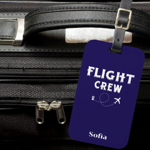 Flygbesättning Modernt Flygplan Hjärta Resa Semest Bagagebricka