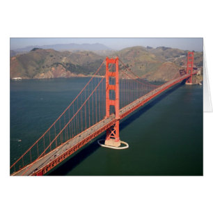 Flygbild av Golden Gate-bron i 2 Hälsningskort