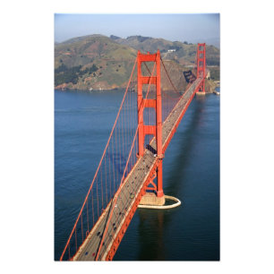 Flygbild av Golden Gate-bron i den Fototryck