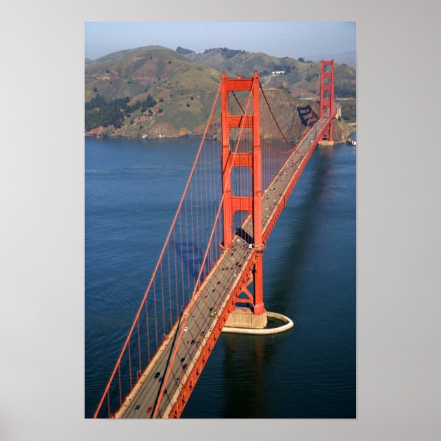 Flygbild av Golden Gate-bron i Poster (Framsidan)