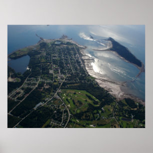 Flygbild av St Andrews, New Brunswick Poster