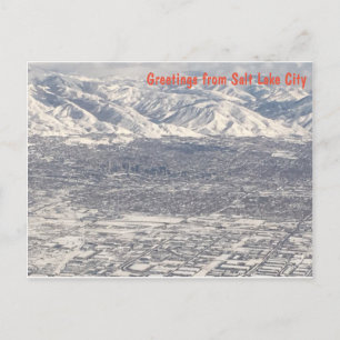 Flygbild - Hälsningar från Salt Lake City Vykort