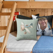 Flygbild "Kram detta tills jag landar" Babypojke