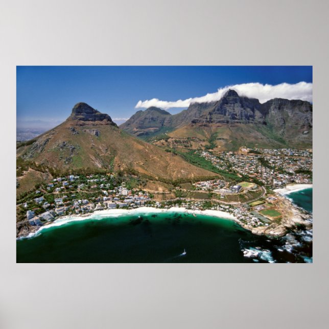 Flygbild över Atlantkusten som visar Clifton Poster (Framsidan)