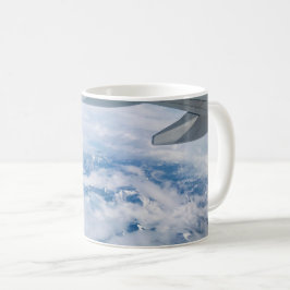 Flygbild över de snöiga Alperna – flyg till Venedi Kaffemugg