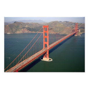 Flygbild över Golden Gate-bron i 2 Fototryck