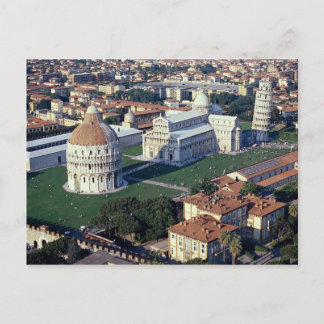 Flygbild över Pisa, Italien Vykort