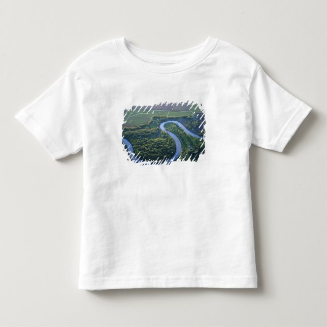 Flygbild över Red River of the North Tee (Framsida)