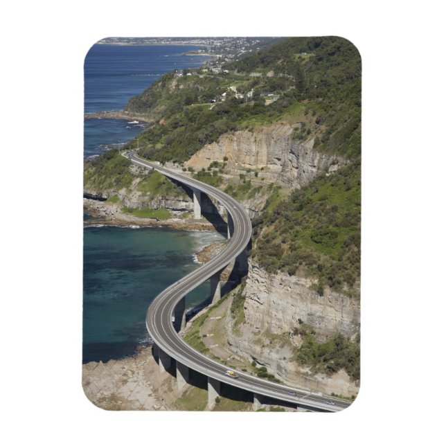 Flygbild över Sea Cliff Bridge nära Wollongong, Magnet (Vertikal)