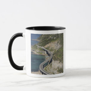 Flygbild över Sea Cliff Bridge nära Wollongong, Mugg
