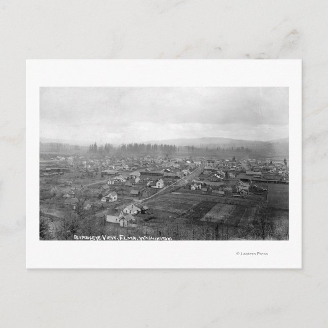 Flygbild över staden 15 vykort (Framsida)