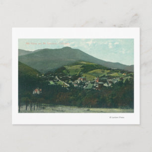 Flygbild över staden och Mt. Tamalpais Vykort