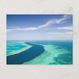 Flygbild över The Great Barrier Reef av Vykort