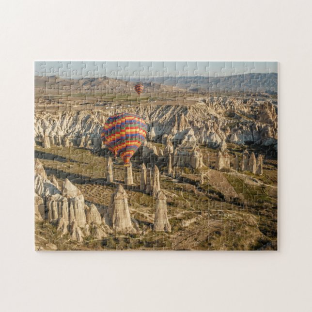 Flygbild över varmluftsballonger, Cappadocia 2 Pussel (Horisontell)
