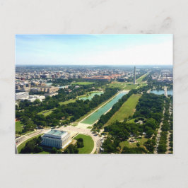 Flygbild över Washington DC:s National Mall och Mo Vykort