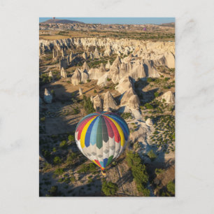 Flygbild på varmluftsballonger, Cappadocia Vykort