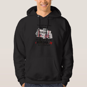 Flygbiljett Aurora Flickan Från Aurora Ombordstig Hoodie