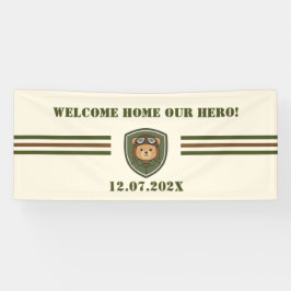 Flygbjörn Militär Hemkomstfest Banner