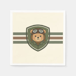 Flygbjörn Militärfest Servetter