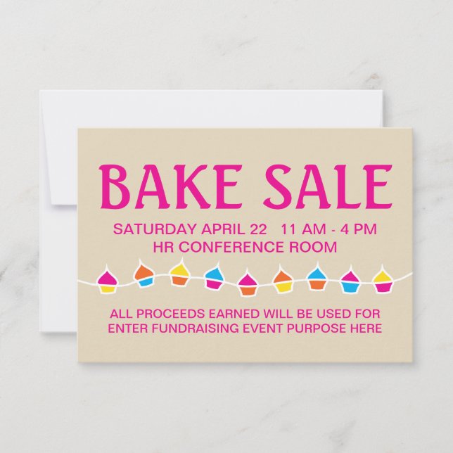 flygblad för bageriförsäljning (Framsida)